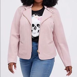 Pink moto jacket